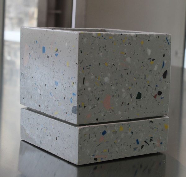 Grey Terrazzo Planter