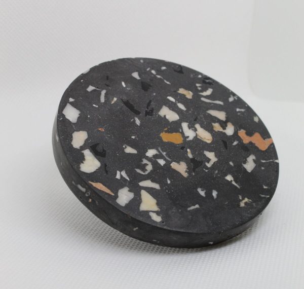 Terrazzo Single Coaster – Black