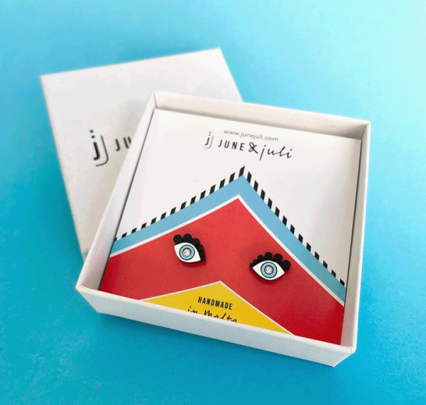 Luzzu Eye Stud Earrings