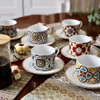 Mediterranean Ancestry Collection Teacup and Saucer - Image 3