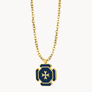 Blue Octagon Kavallier Necklace