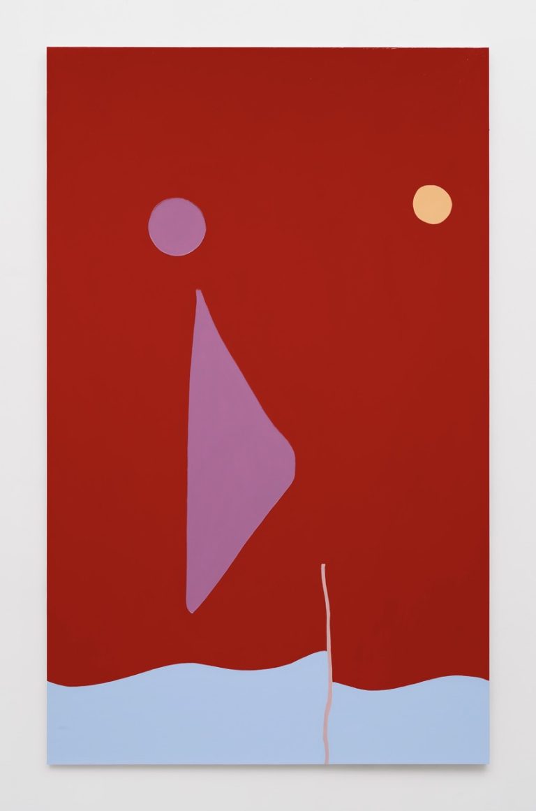 Gary Hume, La Plage, 2021.
Enamel paint on aluminium, 208 x 128 cm.
