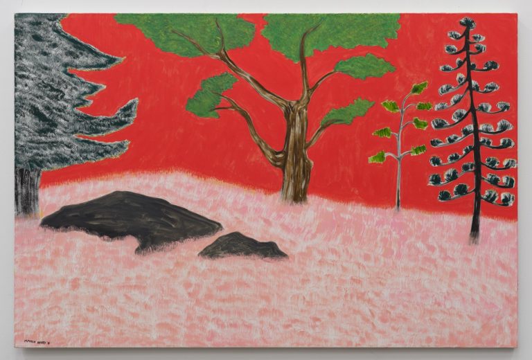 March Avery, Pink Hill, 2015.
Oil on canvas, 102 x 127 cm.
