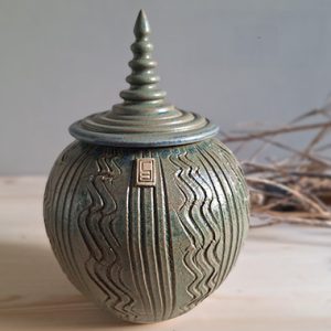 Pagoda Pot - Green