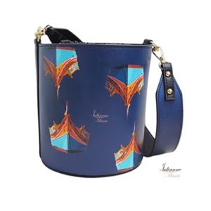 'Luzzu Collection' - Leather bucket bag