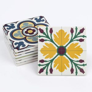 Mediterranea Ceramic Tile Coasters