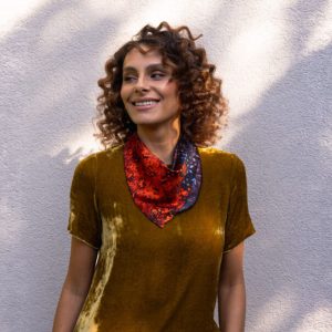 Small square scarf - Akaya